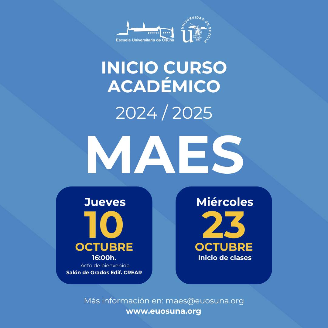 MAES | Acto de Apertura del Curso Académico 2023/2024