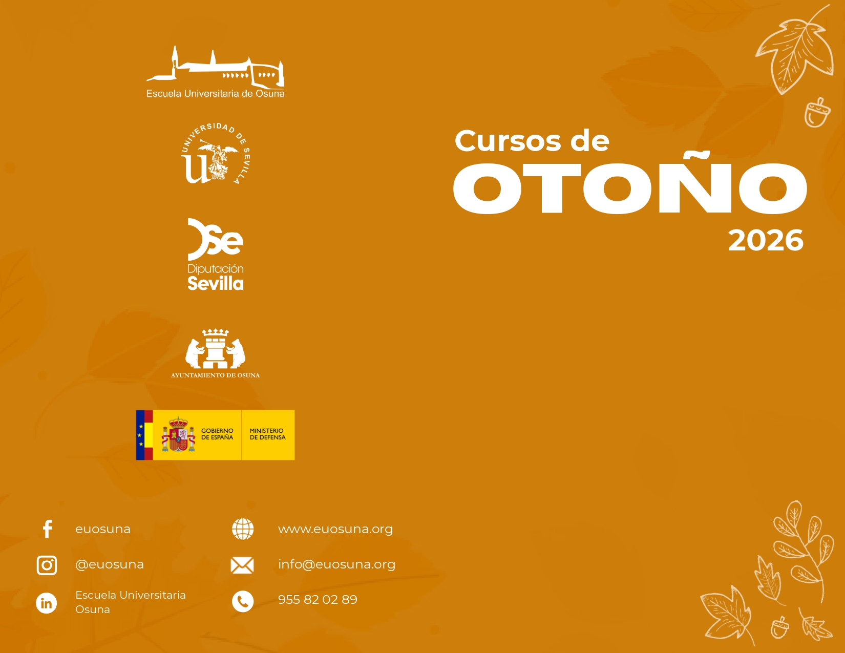 La Escuela Universitaria de Osuna presenta sus Cursos de Otoño 2026